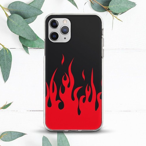 Red flame aesthetic - red,