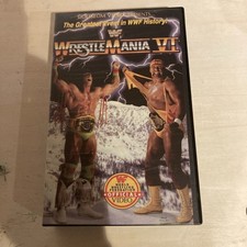 WWF WrestleMania 6 VI (VHS, 1994) - Coliseum Video Big Box Hogan v Warrior WF078