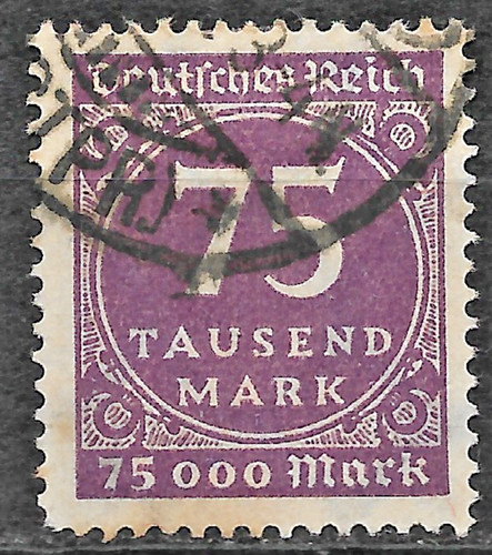 Deutsches reich ziffern 276 - ziffern,