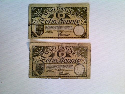Banknoten notgeld stadt - banknoten,,