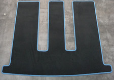 $$$ Fußmatten Teppich für VW T5 Multivan Atlantis Kofferraum + RAND BLAU + NEU