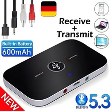 Bluetooth Transmitter Empfänger Sender Audio Adapter Wireless Aux TV RCA USB Jac