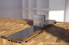 Edelstahl Aufsteller