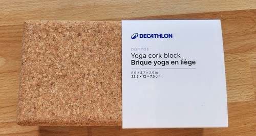 Yoga block kork - kork, 2er