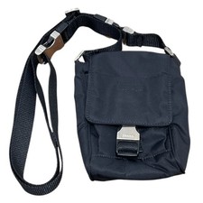 PRADA Nylon Handyhülle schwarz Nylon Schultertasche #3395