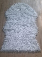 XXL Lammfell deko 140x85cm Teppich Kunstfell Bettvorleger Schaffell Imitat 