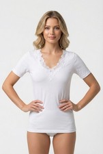 Damen Unterhemd halbarm 1/2