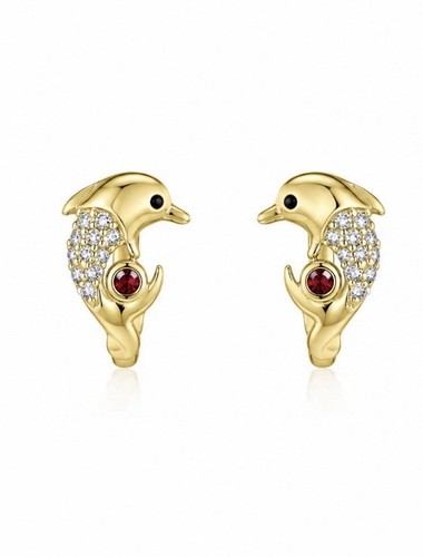 Delfin creolen gold - ✨,