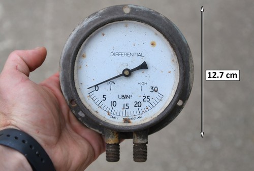 Vintage messing manometer - vintage,