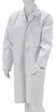 Sonderverkauf Herrenkittel Laborkittel 100% Baumwolle Druckknöpfe Kittel weiss