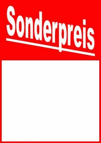 100x werbeschilder din - werbeschilder, a4