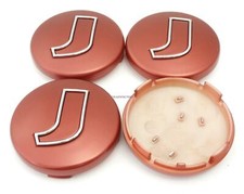 4xOriginal Rondell Nabendeckel ROD Felgendeckel Nabenkappe Metallic Rot 60mm 257