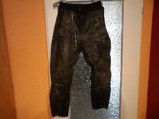 alte Breeches Lederhose Krad-Hose Oldtimer Motorradhose Stiefel-Hose ca. 48