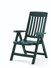 Sieger Klappstuhl Gartenstuhl klappbar Klappsessel Kunststoff Palma grün
