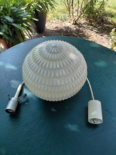 Erco Leuchte 22194, Space Age Design, Kugel Deckenlampe, Kunststoff, Mid Century