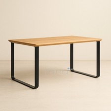 mina concept Tischgestell Tischkufe Flachstahl Schwarz  U F 8008 SW  (2 Stück)