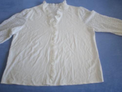 Damen bluse weiß rüschen - weiß,