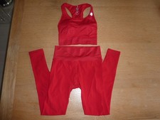 "OCEANS APART" WEAR + SMILE SET: HOSE + BUSTIER - ROT - GR. XS+S- KAUM GETRAGEN