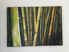 Gemälde Bambuswald sig. Gobi