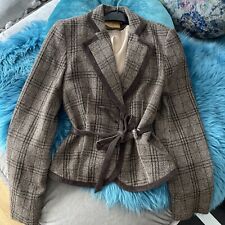 BIBA Woll Blazer braun kariert