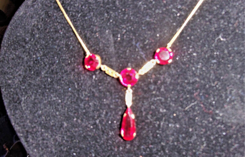 Zartes goldcollier jugenstil - zartes,