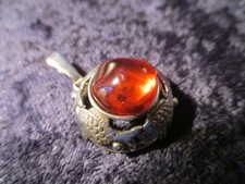 Anhänger Silber Bernstein