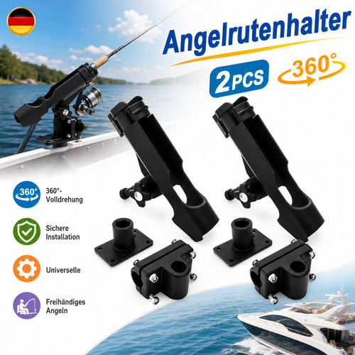 2er set angelrutenhalter - set,