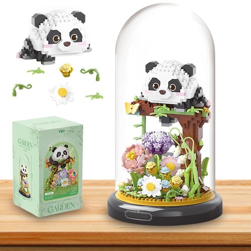 Kreatives panda baustein - baustein, set