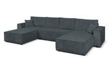 Ecksofa Schlafsofa Couch Passio U-Form 366 cm Bettkasten Wohnlandschaft Sofa