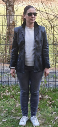 Nappa lederjacken bikerstil - nappa,