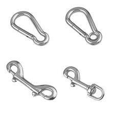 4 Stück Doppel Karabinerhaken