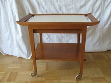 Teak Nussbaum Servierwagen