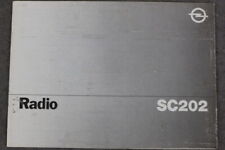 OPEL Radio Bedienungsanleitung - SC 202 - Betriebsanleitung - Juni 1986