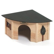 * Eckhaus WONDERLAND ECCO - Nagerhaus / Kaninchen Haus 44 x 31 x 19 cm - 84777