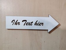 Pfeil Wegweiser personalisiert