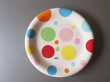 MILA Teller Keramik Luftballons bunt Handpainted Dishwashersafe neuwertig