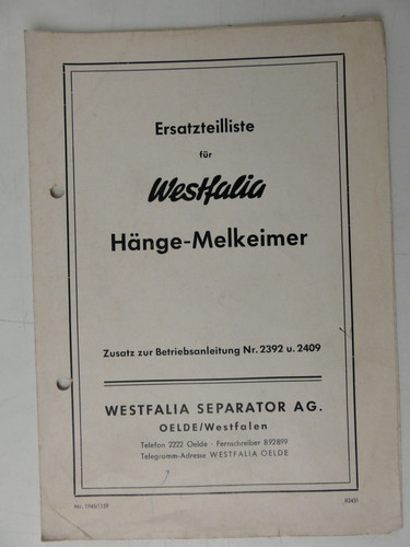 Westfalia ersatzteilliste - westfalia,
