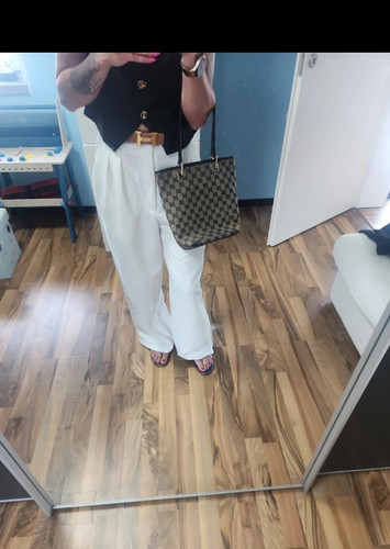 Gucci canvas tragetasche - gucci,