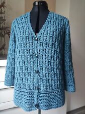 Jacke gehäkelt, Gr 40-42, festlich, Einzelstück, Handarbeit