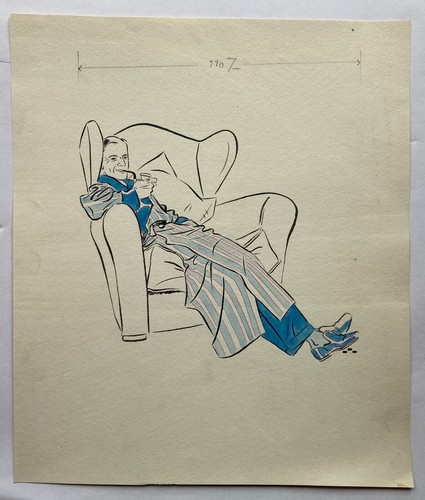 Aquarell anonym art deco - anonym, mann