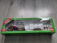 SIKU 8608 Massey Ferguson MF 8680 mit Ifor Williams Viehanhänger