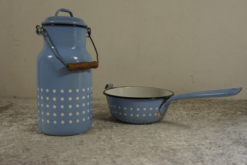 Wunderschöne emaille kanne - wunderschöne,