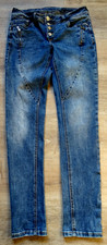 Blaue Damen Stretch-Jeans  Gr