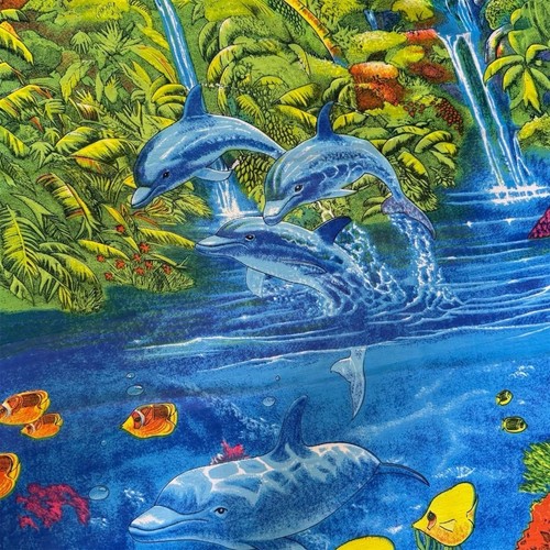 Ocean dolphin wrap - ocean, cover