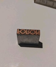 DDR DKK Scharfenstein Foron Klischee Druckplatte Druckstock Stempel Buchdruck