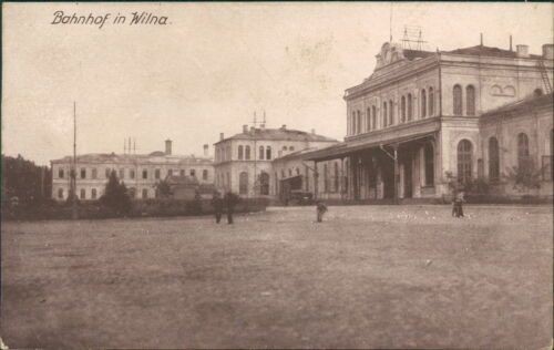 Ansichtskarte bahnhof wilna - in,