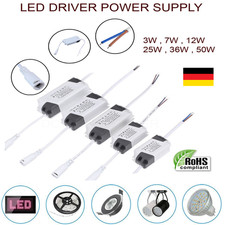 LED Driver Trafo DC 12V Treiber Transformator Treiber Netzteil 3W 7W 12W 18W 36W