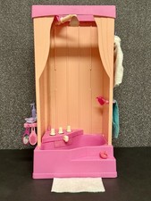 Barbie Möbel Badezimmer / Dusche mit Zubehör