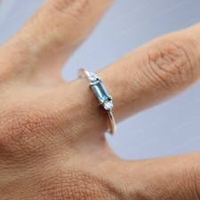 Natural Aquamarine Ring