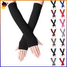 1 Paar Armstulpen Stulpen Fingerlos Handschuhe Wärmer Handstulpen Winter Lang